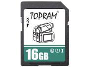 TOPRAM 16GB SD 16G SDHC Card Class 10 Ultra High Speed UHS I for Camera Camcorder