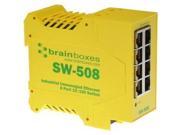 Brainboxes Industrial Unmanaged Ethernet Switch 8 Ports