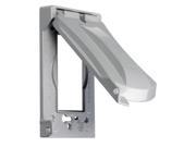 TAYMAC MX1050S 1 Gang Vertical 12 in 1 Metal Flat Cover Gray