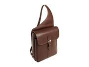 Siamod 25414 Sabotino Cognac Leather Sling Messenger Bag