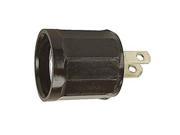 Leviton Brown Adapter Outlet To Socket 007 61 BRN