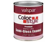 Valspar Brand 1 Quart White ColorStyle Interior Latex Semi Gloss Enamel Paint 4