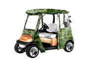 Pyle PCVGFCP91 Armor Shield Club Car Golf Cart Custom Enclosure Fits Precedent® Golf Cart Models Camo Color