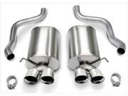 Corsa Exhaust 14169 Exhaust System 2005 2008 Chevrolet Corvette C6 twin 3.5 in. Pro Series Tips