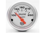 AUTO METER 4347 2.06 In. Mini Ultra Oil Temperature 100 250 Degrees F