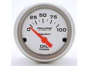 AUTO METER 4327 2.06 In. Mini Ultra Oil Pressure 0 100 Psi