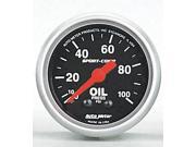 AUTO METER 3321 Sport Comp Oil Pressure 0 100Psi