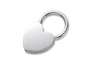 Aeropen International K 008S Mini Heart Key Ring Silver