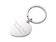 Aeropen International K 049S Heart Shape Key Ring Silver