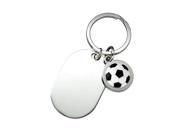 Aeropen International K 115 Soccer Key Ring with Shiny Dog Tag in Black Gift Box