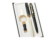 Aeropen International GK 1001 3 Pcs. Set Black BP Pen Letter Opener and Key Ring with Gift Box