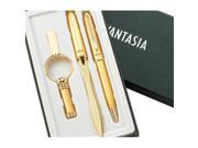 Aeropen International GK 2212 3 Pcs. Set Gold BP Pen Letter Opener and Key Ring with Gift Box