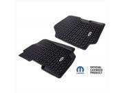 Rugged Ridge DMC 12920.22 All Terrain Front Floor Liners with Jeep Logo 76 95 Jeep Models