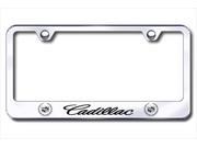 AUTO GOLD LFCADEC Laser Etched Cadillac Logo On Stainless Steel Frame