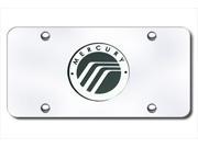 AUTO GOLD MRYCC Mercury Logo On Chrome License Plate