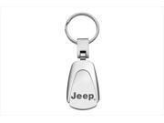 AUTO GOLD KC3JEE Jeep Chrome Teardrop Key Chain