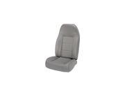Rugged Ridge 13401.09 High Back Front Seat Non Recline Gray 76 02 Jeep CJ And Wrangler