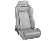 Rugged Ridge 13405.09 Sport Front Seat Reclinable Gray 76 02 Jeep CJ And Wrangler