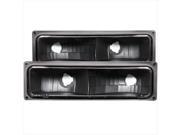 ANZO 511053 Euro Parking Signal Lights Clear Black