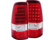 ANZO 311010 LED Tail Lights Red Clear