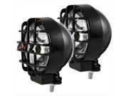 ANZO 861096 6 In. Hid Off Road Lights Black With Lens Protector Pair