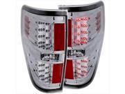 ANZO 311147 Ford F 150 09 14 LED Tail Lights Chrome