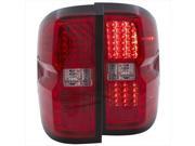 ANZO 311213 Chevy Silverado 1500 2014 LED Tail Lights Red And Clear