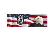 ClearVue Graphics Window Graphic 20x65 US Flag 1 with POWMIA PAT 013 20 65
