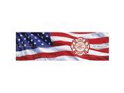 ClearVue Graphics FFS 005 16 54 Window Graphic 16x54 U.S. Flag Maltese Cross