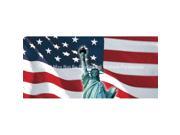 ClearVue Graphics Window Graphic 30x65 US Flag 1 with Lady Liberty PAT 015 30 65