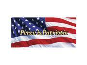 ClearVue Graphics Window Graphic 30x65 US Flag 2 Peace is Patriotic PAT 028 30 65