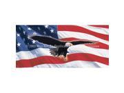ClearVue Graphics Window Graphic 30x65 Eagle in Flight Flag PAT 029 30 65