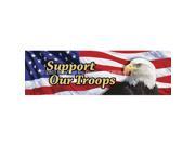 ClearVue Graphics Window Graphic 20x65 US Eagle Flag 2 Support Our Troops PAT 020 20 65