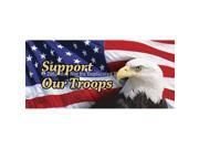 ClearVue Graphics Window Graphic 30x65 US Eagle Flag 2 Support Our Troops PAT 020 30 65