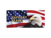 ClearVue Graphics Window Graphic 30x65 US Eagle Flag 2 Support Peace PAT 021 30 65
