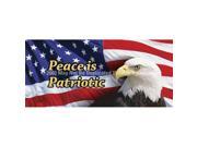 ClearVue Graphics Window Graphic 30x65 US Eagle Flag 2 Peace is Patriotic PAT 023 30 65