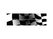 ClearVue Graphics Window Graphic 20x65 Checkered Flag with Dark Center RCN 002 20 65