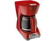Proctor 43673 RED 12 Cup Programmable Coffee Maker Red