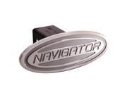 DefenderWorx 63004 Ford Navigator Silver Oval 2 in. Billet Hitch Cover