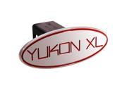 DefenderWorx 33022 GMC Yukon XL Red Oval 2 Inch Billet Hitch Cover