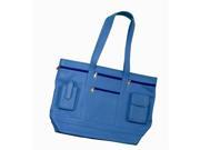 Royce Leather 652 RB 6 Business Tote Ocean Blue