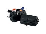 Royce Leather Toiletry Bag with Zippered Bottom Compartment Black 260 BLACK 3