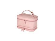 Royce Leather 270 CP 6 Ladies Cosmetic Travel Case Carnation Pink