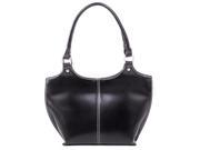 Parinda CATERINA 11085 Faux Leather Large Handbag Black