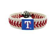 GameWear CB MLB TER Texas Rangers Classic Baseball Bracelet in White and Red