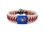 GameWear CB MLB TOB 1 Toronto Blue Jays Classic Baseball Bracelet in White and Red