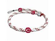 GameWear FR MLB CIR Cincinnati Reds Classic Frozen Rope Baseball Necklace in White and Red