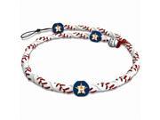 GameWear CFR MLB HOA 1 C Houston Astros Classic Frozen Rope Baseball Necklace in White and Red