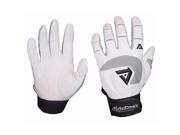 Akadema BTG450 M Adult Batting Glove Medium White
