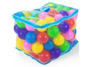 Brybelly TBPT 101 100 Jumbo 3 Multi Colored Soft Ball Pit Balls w Mesh Case